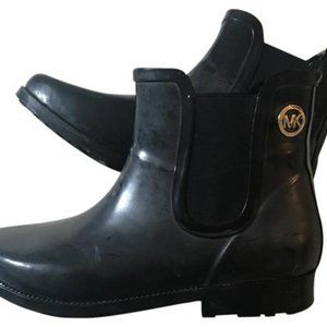 Michael Kors  Black Chelsea Style Rain Boots